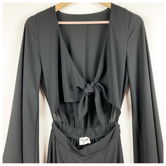 Show Me Your Mumu Jaelynn Jumpsuit in Black Crisp Size XS - Picture 5 of 10